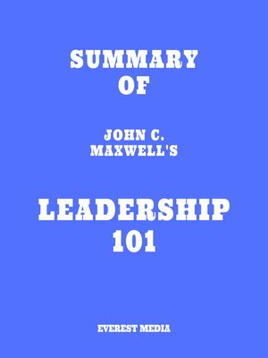 cover image of Summary of John C. Maxwell's Leadership 101